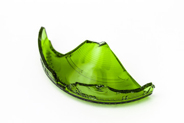 Grüne Glasscherbe