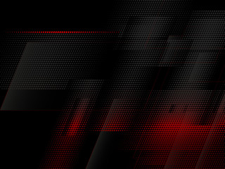 Red and black vector geometric background 