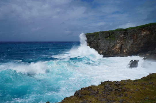 台風の宮古島 ムイガー断崖 Stock Photo Adobe Stock