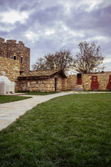 Fototapeta premium PLISKA, BULGARIA - 11.04.2017: Sculptures at the landmark 