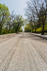 Road in the mountain, ready for asphalt.