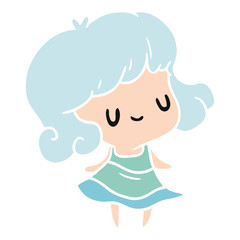 cartoon kawaii of cute girl