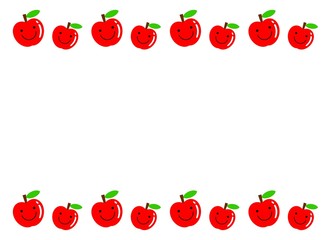 リンゴのキャラクターのフレーム