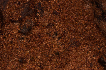 background of sawdust