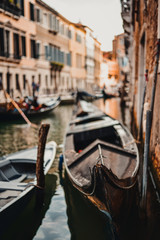 Fototapeta na wymiar Old gondola in Venice