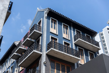 Fototapeta na wymiar chinese traditional building apartment or restaurant