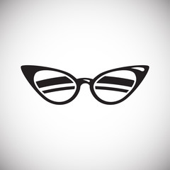 Fototapeta premium Glasses icon on white background for graphic and web design, Modern simple vector sign. Internet concept. Trendy symbol for website design web button or mobile app