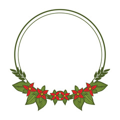 Vector illustration various forms of flower frames blooms hand drawn