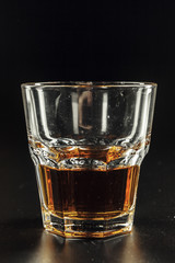 Close-up of glass with whiskey
