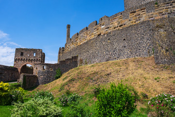 Burgruine M&uuml;nzenberg in der Wetterau in Hessen