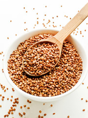 Bowl with buckwheat