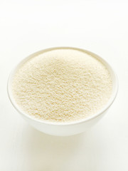Bowl with semolina