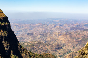 simien mountain national park view