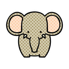 quirky comic book style cartoon elephant