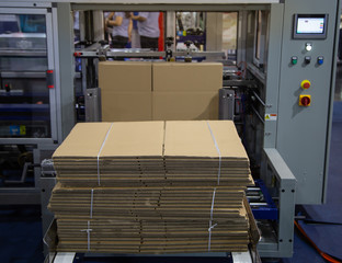 Fully Automatic Carton / Cardboard Erector Machine. Industrial machinery