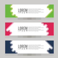 Modern Banner Design Template. Vector Illustration. Eps 08.