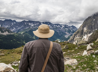 View to the Mont Blanc.