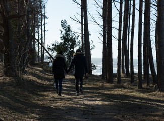 View of the sea beach in Jurkalne.