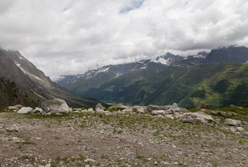 Fototapeta na wymiar View to the Mont Blanc.