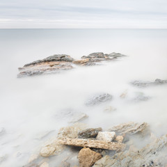 Long exposure sea artistic landscape