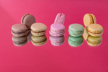 Tasty colorful macaroon homemade isolated