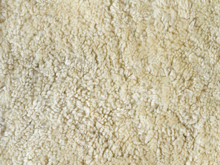 natural fur , light sheep wool