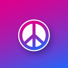 peace sign, vector design