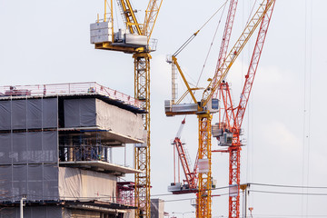 tower crane in construction site