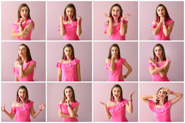Bothered teenage boy on white background