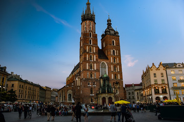 Fototapeta na wymiar Krakow city in Poland