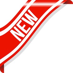 Corner New Banner Vector, Illustration