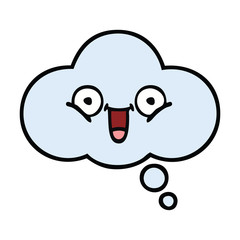 cute cartoon thought bubble