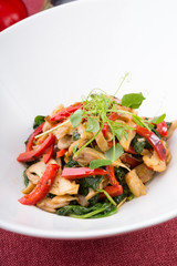 Healthy spinach salad