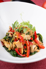 Healthy spinach salad