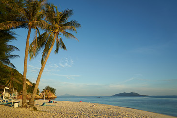 Fototapeta na wymiar Sunny day beautiful views of the Rawa island , Malaysia .