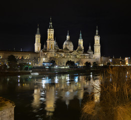 Zaragoza at night