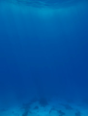 Blue Deep Seabed Underwater Background