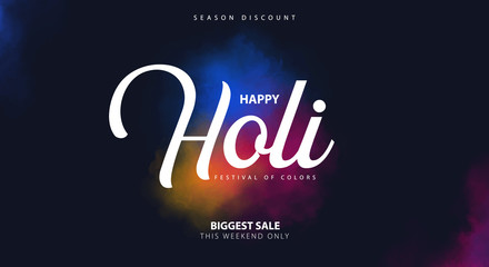 Happy Holi. Indian Festival of Colors. Vector Illustration.