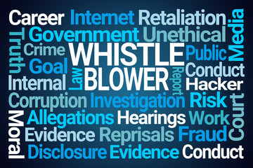 Whistle Blower Word Cloud