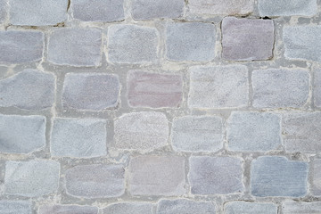 stone wall Vintage white grey brick wall texture for design background