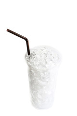 Ice Close up White Background