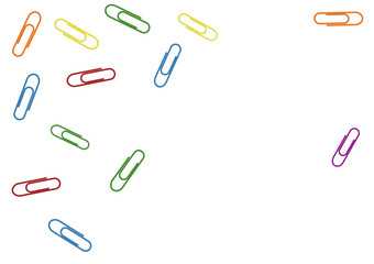 print with colored clips