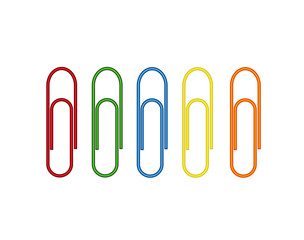 print with colored clips