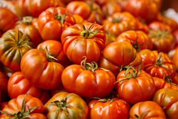 background of many tomatoes sold on the market