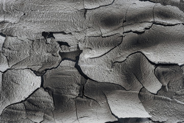 cracked barren soil surface, global warming concept