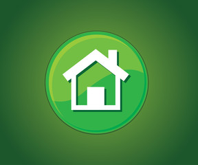 Web home flat icon for apps and websites