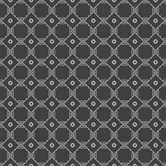 Beautiful Seamless Lace Geometric Ornament Vector Illustration. Abstract. grey color