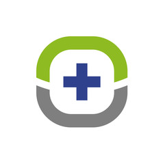 Obraz premium Medical and health care logo design vector template