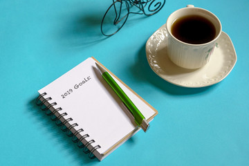 Business or success concept : goals setting or planning