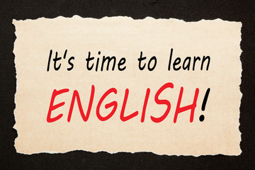 Time To Learn English